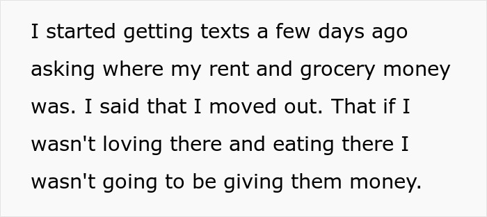 Woman Moves Out Of Parents' Home After They Asked Her To Give Her Space To Brother, They Freak Out Woman Moves Out Of Parents' Home After They Asked Her To Give Her Space To Brother, They Freak Out