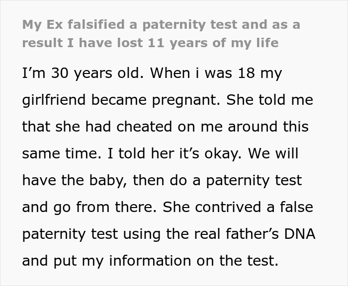 Man Devastated To Find Out He&rsquo;s Been Baby Trapped For 11 Years By Ex Who Falsified Paternity Test