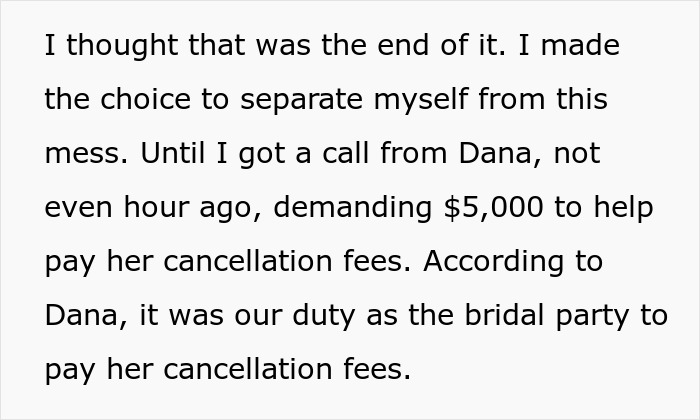 Woman Hits Peak Bridezilla After Demanding Bridesmaids Pay $5,000 In Cancellation Fees