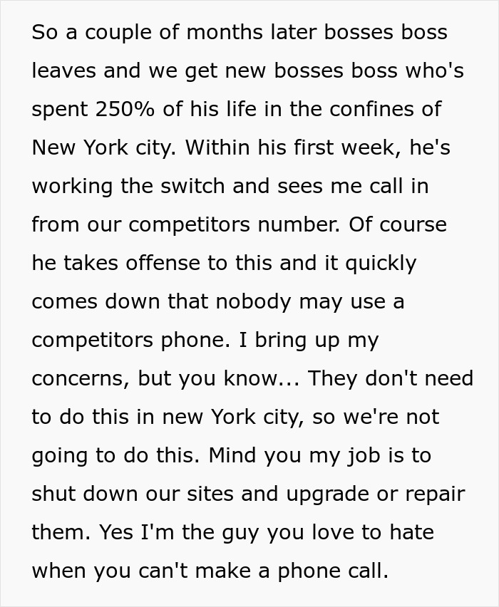 Employee Gets New Boss Fired After Proving His Rule Not To Use Competitor’s Phone Was A Mistake Employee Gets New Boss Fired After Proving His Rule Not To Use Competitor’s Phone Was A Mistake