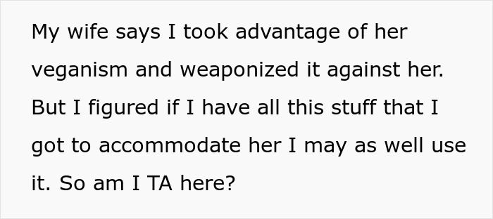 Vegan Woman Pushes Her Husband Out Of The Family Fridge, Is Enraged When He Gets His Own