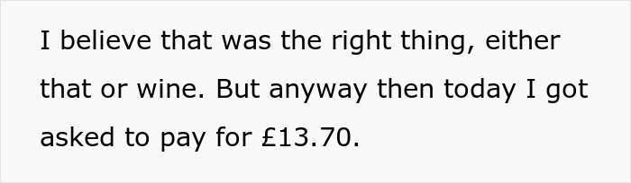 Person Has To Pay $17 For A Dinner Party They Assumed Was Free, Gets Mad And Vents Online Person Has To Pay $17 For A Dinner Party They Assumed Was Free, Gets Mad And Vents Online
