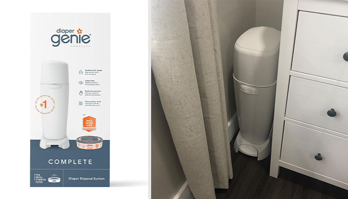 Special Diaper Trashcan With Antimicrobial Feature - Wave 'Scents'-Ible Goodbye To Odors And Keep Your Nursery As Fresh As A Daisy!