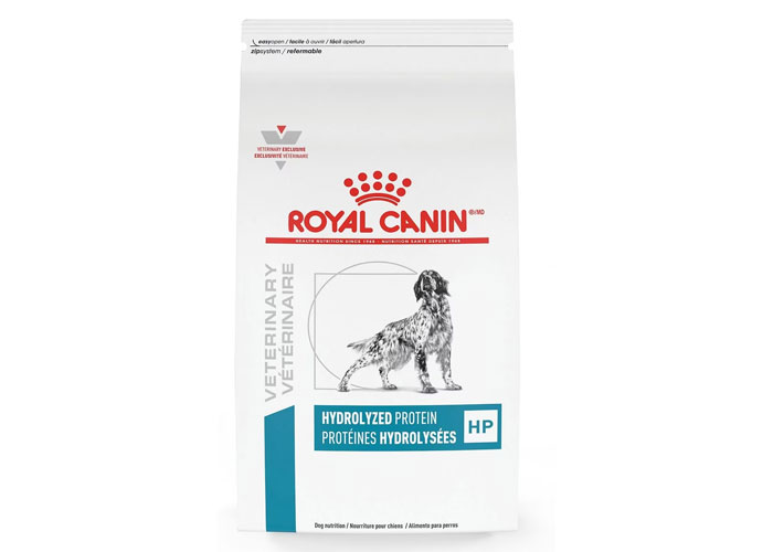 Bag of Royal Canin hydrolyzed dog food, designed for optimal dog health.