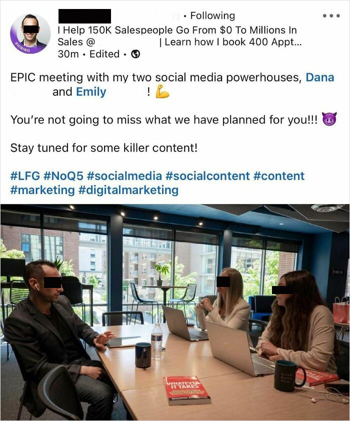 AirPods In A Meeting ✅ Self Published Book On Table ✅ Biggest Douchebag On Linkedin ✅