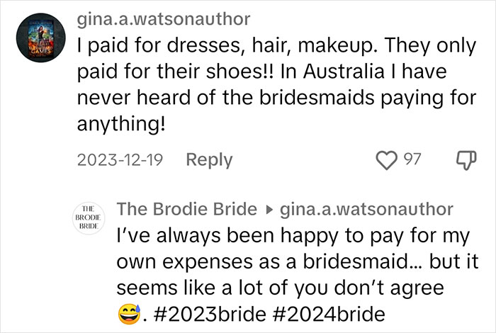 Bride Wants Her Bridesmaids To Pay $250 For Their Dresses But They Refuse, Drama Ensues Bride Wants Her Bridesmaids To Pay $250 For Their Dresses But They Refuse, Drama Ensues
