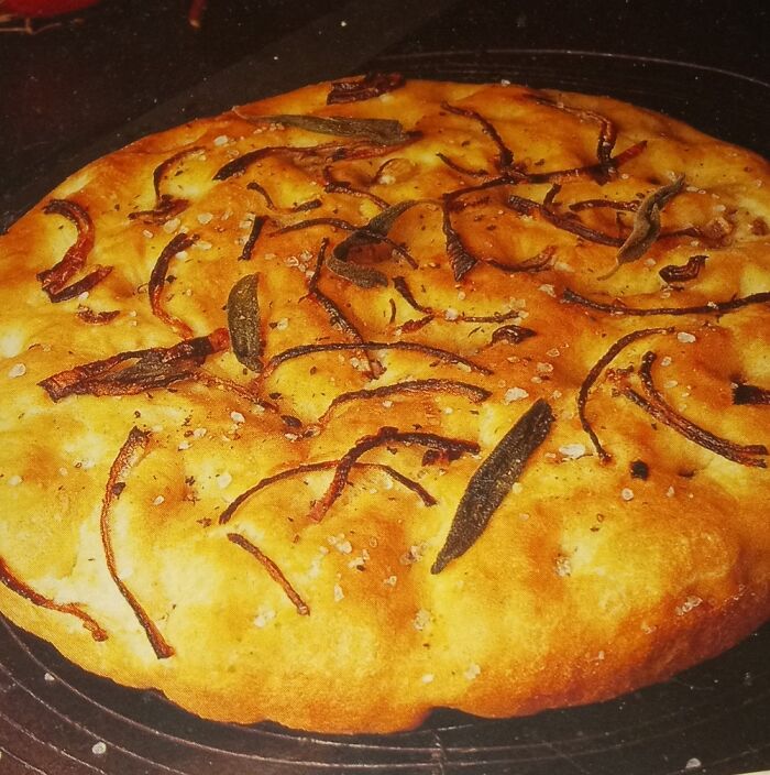 My Fococcia That I Made For My Friend's Christmas Gift. Can You Smell The Onion And Garlic?
