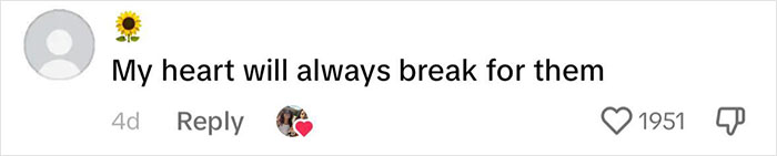 Comment expressing sympathy for the Menendez Brothers with 1951 likes.