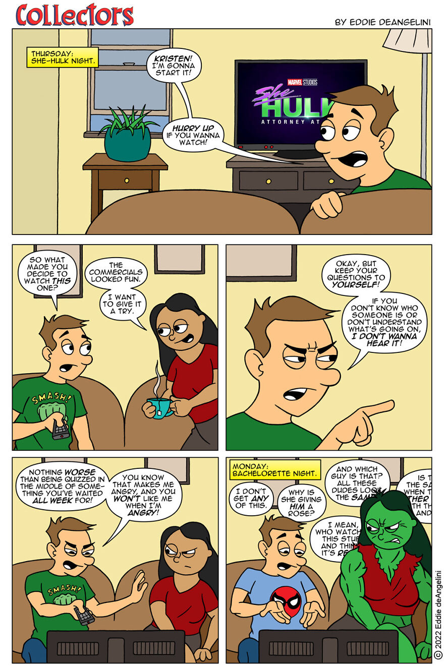 My Comic Strip Collectors Pokes Fun At Comic Book Collectors, Marriage And Nerd Pop Culture