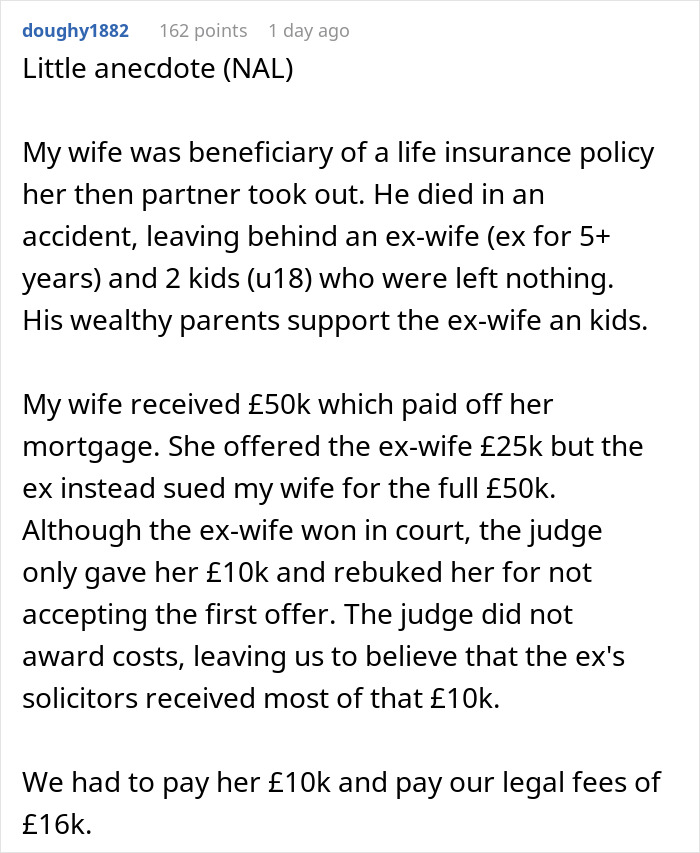 Woman Gets A $700k Inheritance And A Letter From Her Ex, His Pregnant Wife Demands The Money