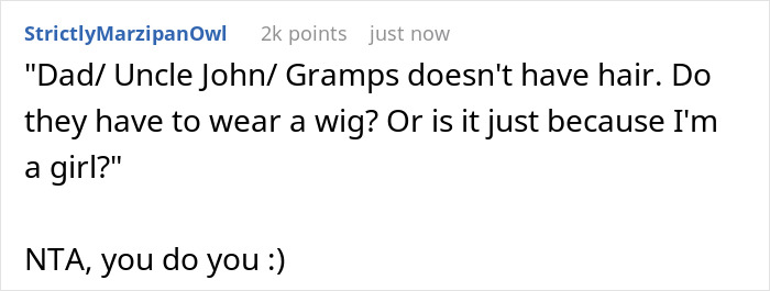 Teen Is Shocked At Sister&rsquo;s Audacity For Asking Her To Wear A Wig At Her Wedding