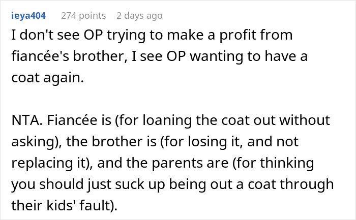 Man Refuses To Back Down After Fianc&eacute;e&rsquo;s Family Turn On Him Over $700 Coat