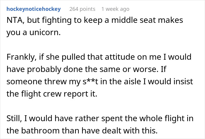 Plane Passenger Finds Her Seat Occupied By Mom With A Kid After Coming Back From The Bathroom