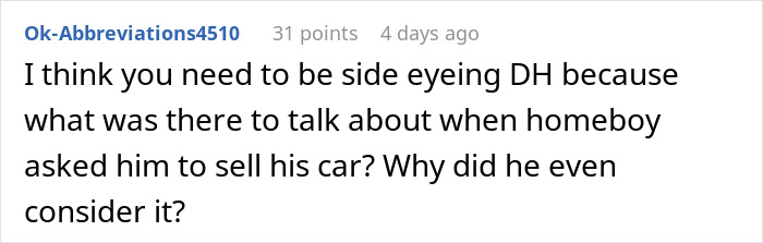 Guy Refuses To Sell His Car To Help Out 'Broke' Friends Who Just Had A Luxurious Wedding Guy Refuses To Sell His Car To Help Out 'Broke' Friends Who Just Had A Luxurious Wedding