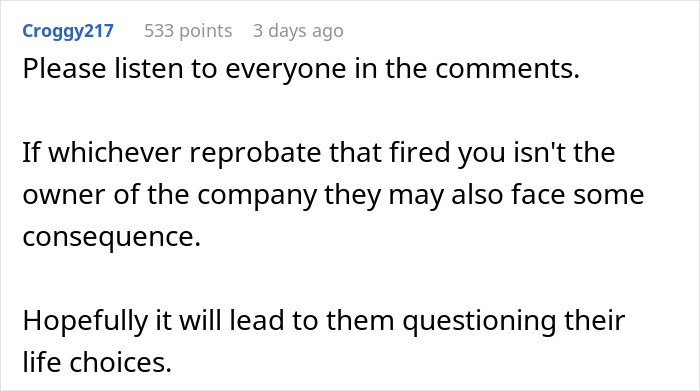 &ldquo;I Was Fired On The Spot&rdquo;: Person&rsquo;s Heroic Move On The Way To Work Cost Them A Job