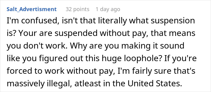 Employee Takes His Suspension Very Seriously, Watches Critical Project Crumble Employee Takes His Suspension Very Seriously, Watches Critical Project Crumble
