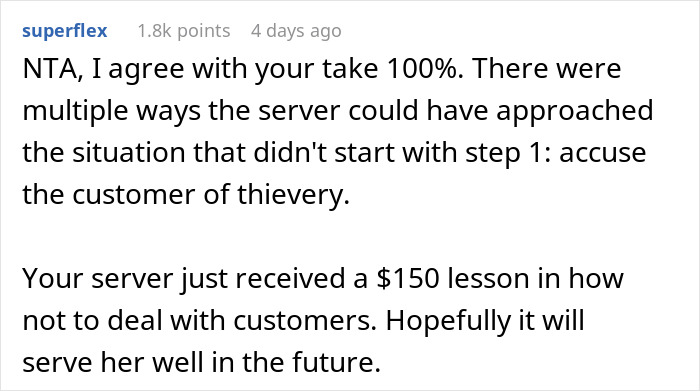 “Am I The Jerk For Changing Our Server’s Tip From $154 To $4?” “Am I The Jerk For Changing Our Server’s Tip From $154 To $4?”