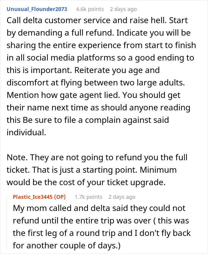 Traveler Books The Comfort Seat She Wants, Gets Surprised By A Last-Minute Bump Down To Economy