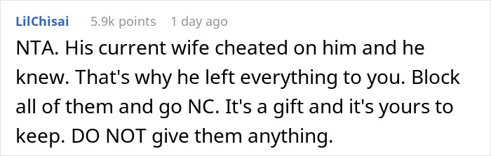 Woman Gets A $700k Inheritance And A Letter From Her Ex, His Pregnant Wife Demands The Money