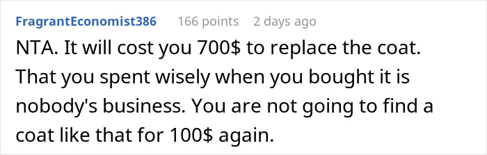 Man Refuses To Back Down After Fianc&eacute;e&rsquo;s Family Turn On Him Over $700 Coat