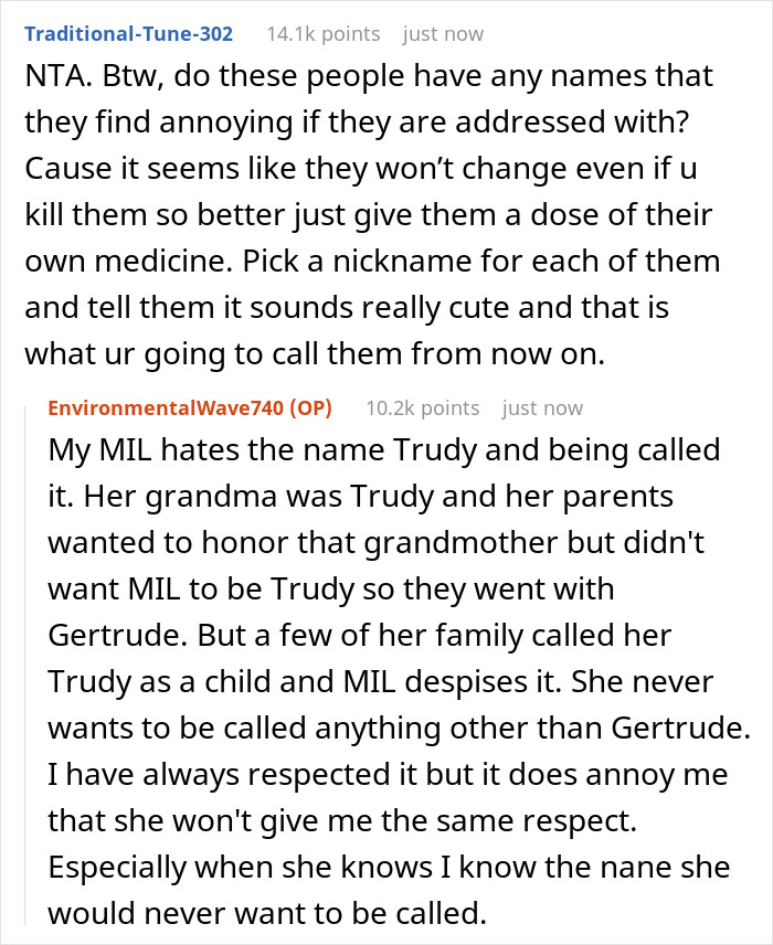 Woman Is Fed Up With Her Husband&rsquo;s Parents Calling Her A Made-Up Name, Starts To Ignore Them