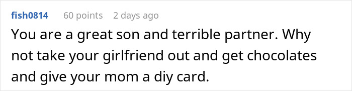 Guy Asks If He&rsquo;d Be A Jerk To Spend Valentine&rsquo;s With Mom Instead Of GF, Gets A Reality Check