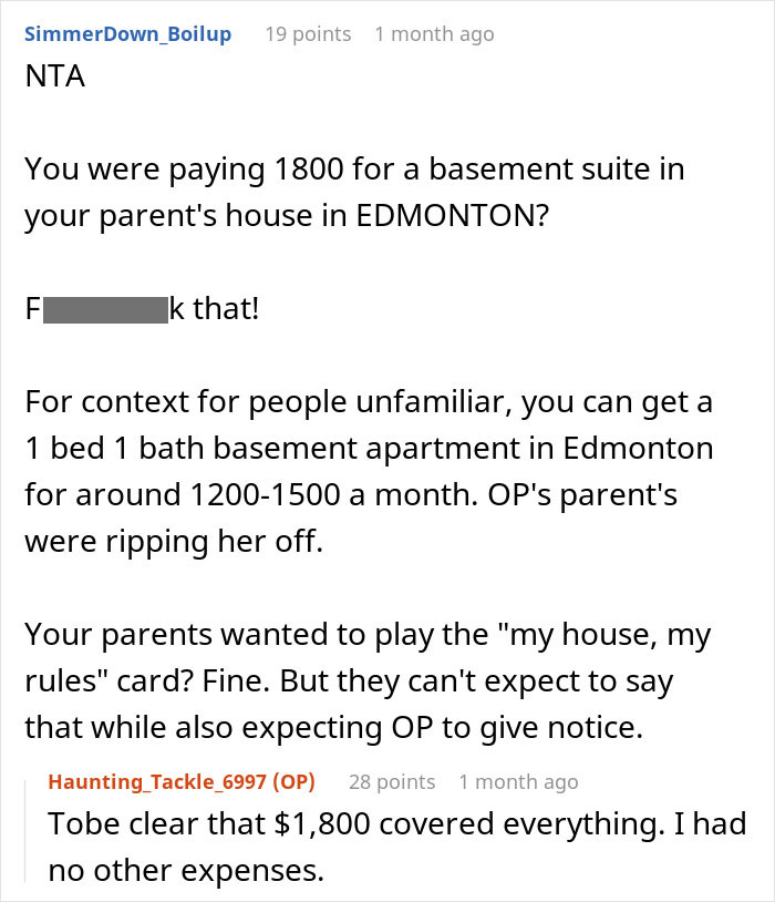 Woman Moves Out Of Parents' Home After They Asked Her To Give Her Space To Brother, They Freak Out Woman Moves Out Of Parents' Home After They Asked Her To Give Her Space To Brother, They Freak Out