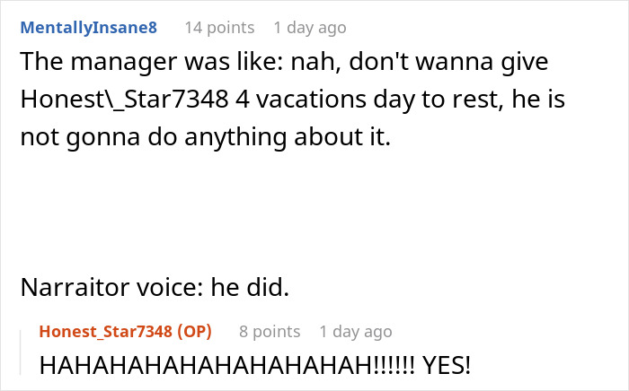&ldquo;Four Paid Unused Vacation Days Will Cost You Thousands&rdquo;: Worker Complies With A Made-Up Rule