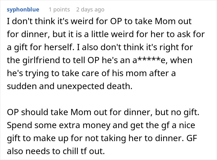 Guy Asks If He&rsquo;d Be A Jerk To Spend Valentine&rsquo;s With Mom Instead Of GF, Gets A Reality Check