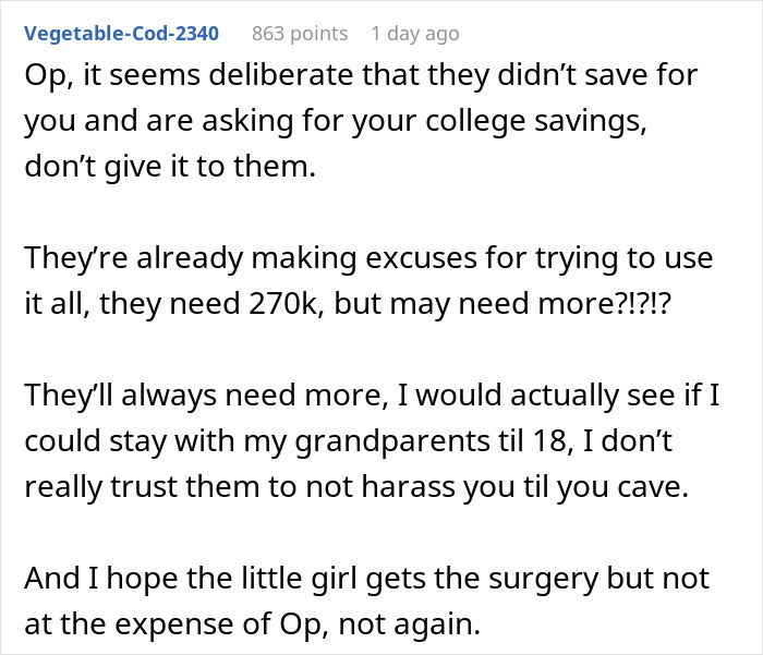 Boy Keeps Being Forgotten By Parents, Until They Demand He Give Them $350K College Fund Boy Keeps Being Forgotten By Parents, Until They Demand He Give Them $350K College Fund
