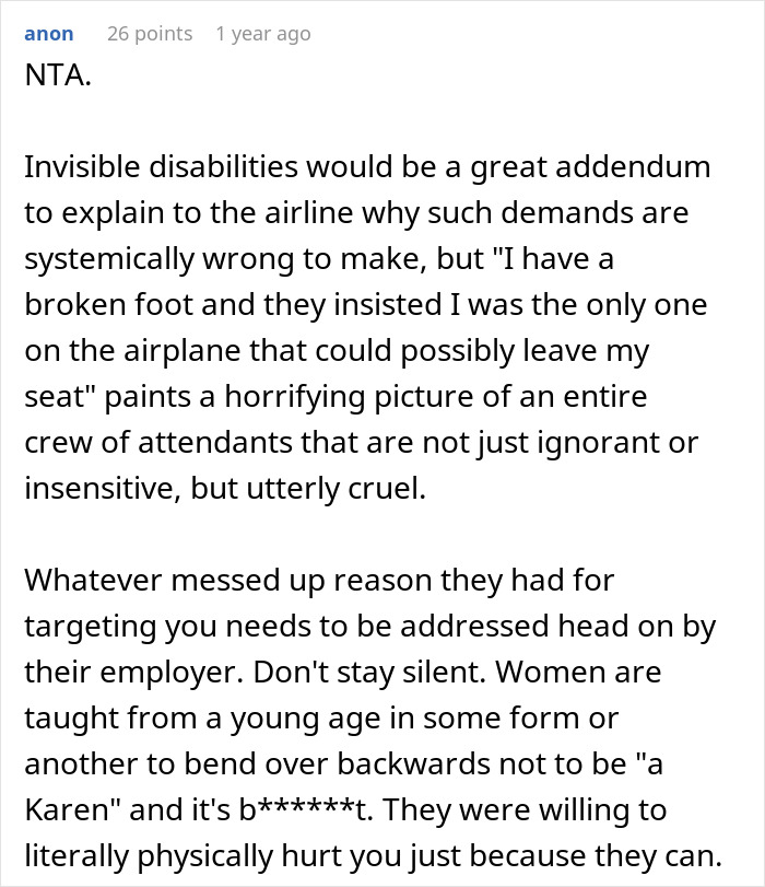 &ldquo;I Was So Absolutely Done&rdquo;: Woman Refuses To Be Moved From Her Seat By Entitled Passengers