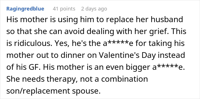 Guy Asks If He&rsquo;d Be A Jerk To Spend Valentine&rsquo;s With Mom Instead Of GF, Gets A Reality Check