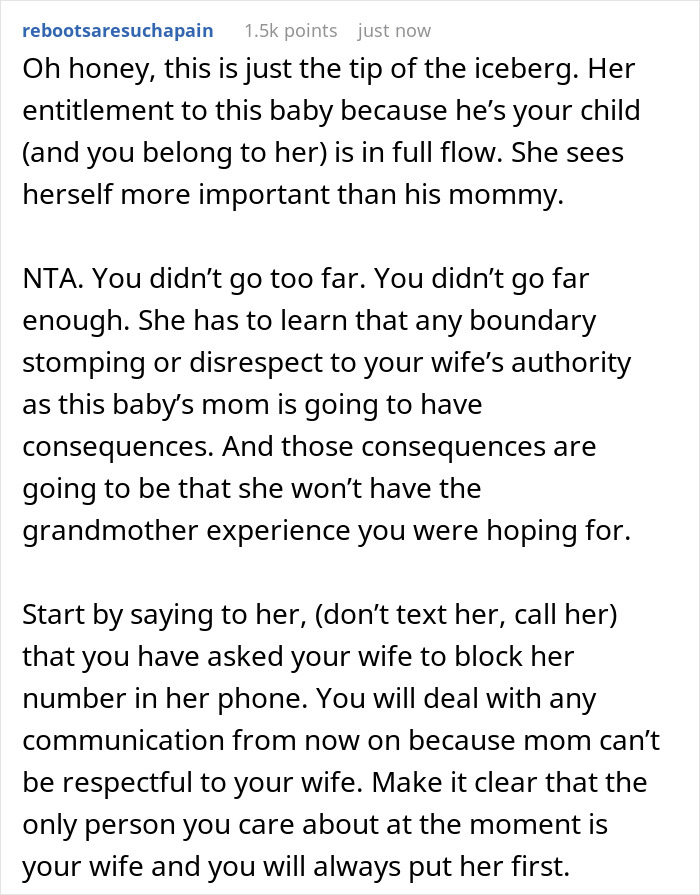 &ldquo;AITA For Telling My Mom She Has Zero Rights To Name My Wife&rsquo;s And My Child&rdquo;