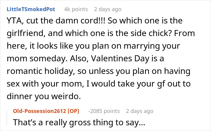 Guy Asks If He&rsquo;d Be A Jerk To Spend Valentine&rsquo;s With Mom Instead Of GF, Gets A Reality Check