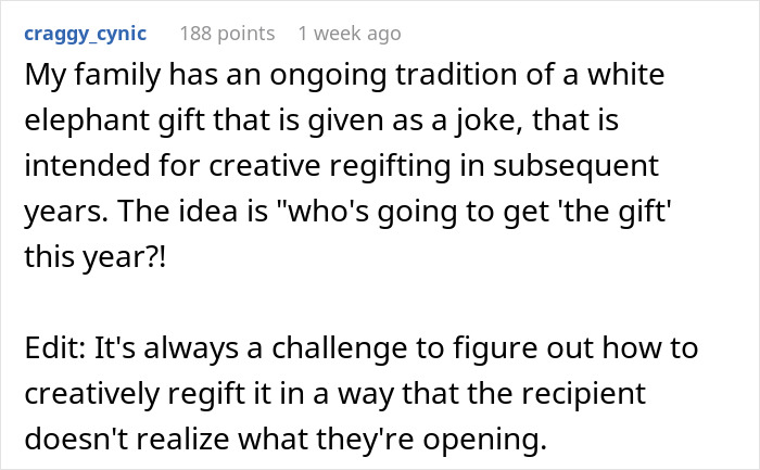 Woman Is Regifted The Same Present She Gave Her BF’s Mom, Others Share Similar Stories Online Woman Is Regifted The Same Present She Gave Her BF’s Mom, Others Share Similar Stories Online