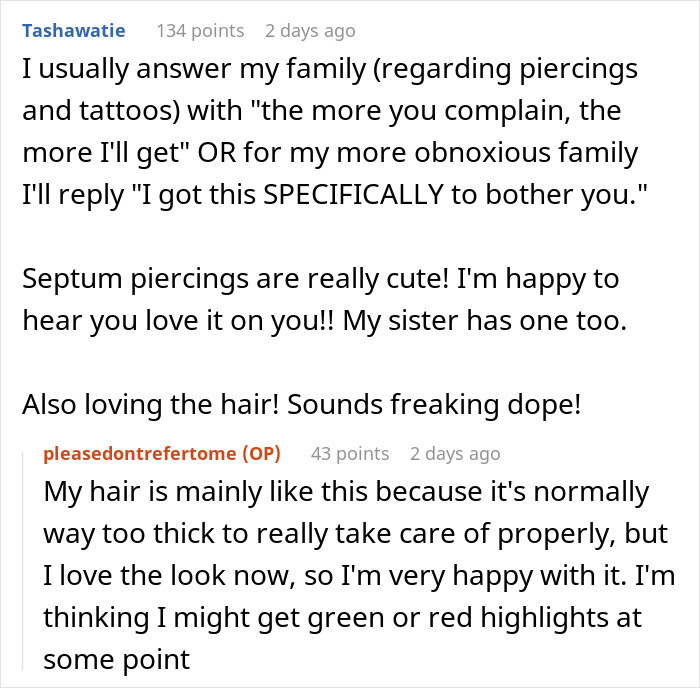 Entitled Aunt Disgusted By Teen&rsquo;s Nose Piercing Demands They Take It Out, They Clap Back Instead