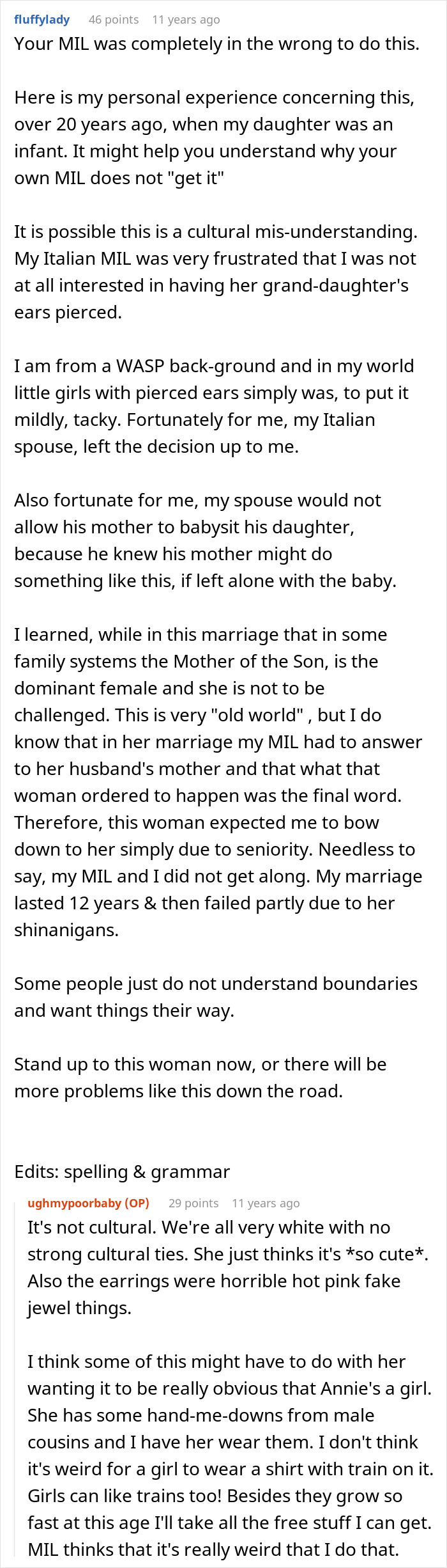 Woman Refuses To Let MIL Babysit Anymore After She Pierced Newborn’s Ears Without Approval Woman Refuses To Let MIL Babysit Anymore After She Pierced Newborn’s Ears Without Approval