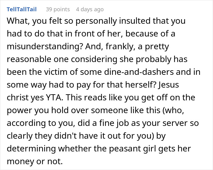 “Am I The Jerk For Changing Our Server’s Tip From $154 To $4?” “Am I The Jerk For Changing Our Server’s Tip From $154 To $4?”