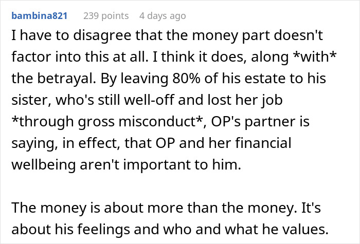 Woman At Breaking Point After Finding Partner&rsquo;s New Will: &ldquo;My Heart Is Broken&rdquo;