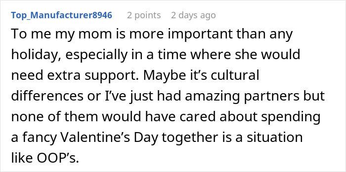 Guy Asks If He&rsquo;d Be A Jerk To Spend Valentine&rsquo;s With Mom Instead Of GF, Gets A Reality Check