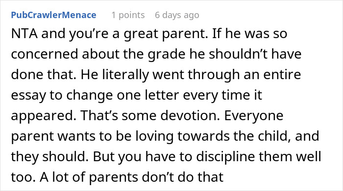 Dad Thinks Son Deserved The Punishment After He Was Caught Cheating, Mom Is Mad