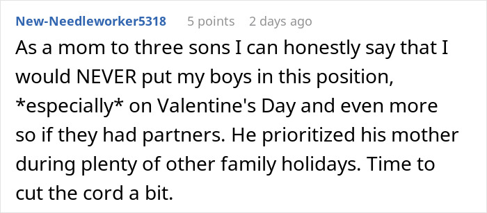 Guy Asks If He&rsquo;d Be A Jerk To Spend Valentine&rsquo;s With Mom Instead Of GF, Gets A Reality Check