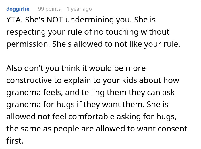 Mother-In-Law Calls Woman&rsquo;s Consent Rules For Her Kids &ldquo;Dumb&rdquo;, Gets Called Out