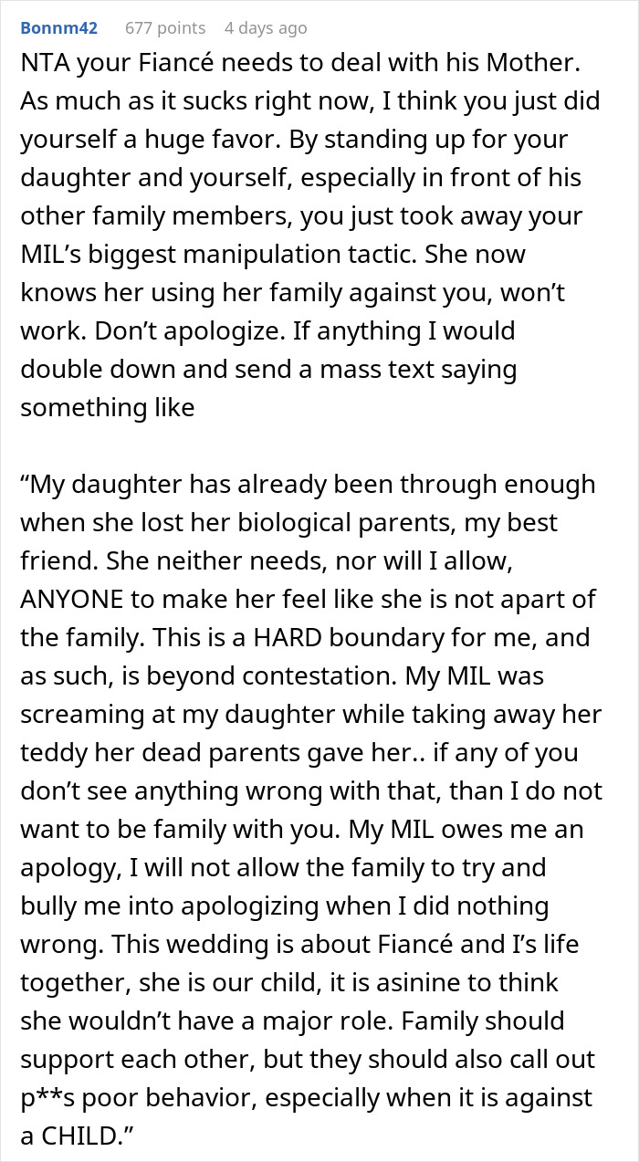 Bride Doesn't Want MIL At Her Wedding For Rejecting Her Adopted Daughter As Family Bride Doesn't Want MIL At Her Wedding For Rejecting Her Adopted Daughter As Family