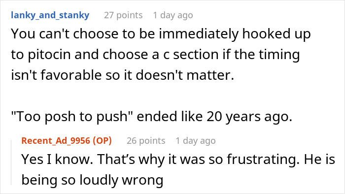 Man Gets Mad When Wife Says Only She&rsquo;s Behind The Choices On Their Baby&rsquo;s Birth, As It&rsquo;s Her Body