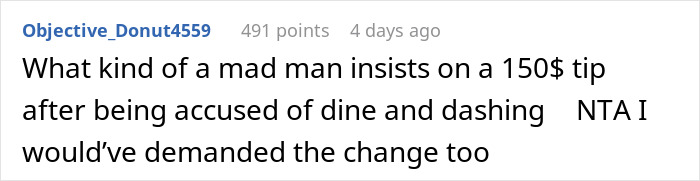 “Am I The Jerk For Changing Our Server’s Tip From $154 To $4?” “Am I The Jerk For Changing Our Server’s Tip From $154 To $4?”