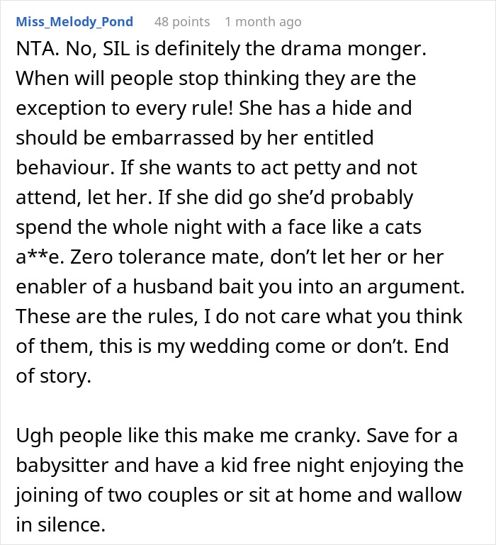 Bride Refuses To Make An Exception For SIL&rsquo;s 4 Kids At Her Child-Free Wedding, Drama Ensues