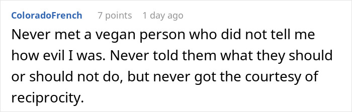 Woman Is Done With Vegan Roommate&rsquo;s Daily Shaming Of Her Diet, Comes Up With Genius Revenge