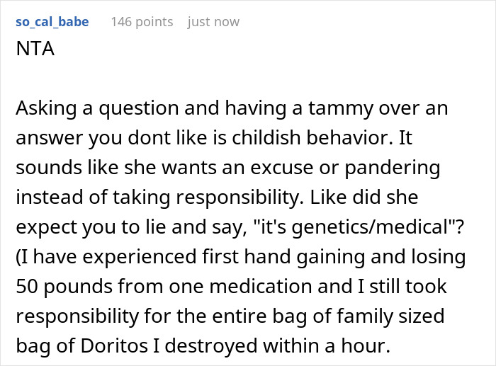 DIL Is Confused Why She&rsquo;s Gaining Weight, Woman Points Out That She Eats A Lot 