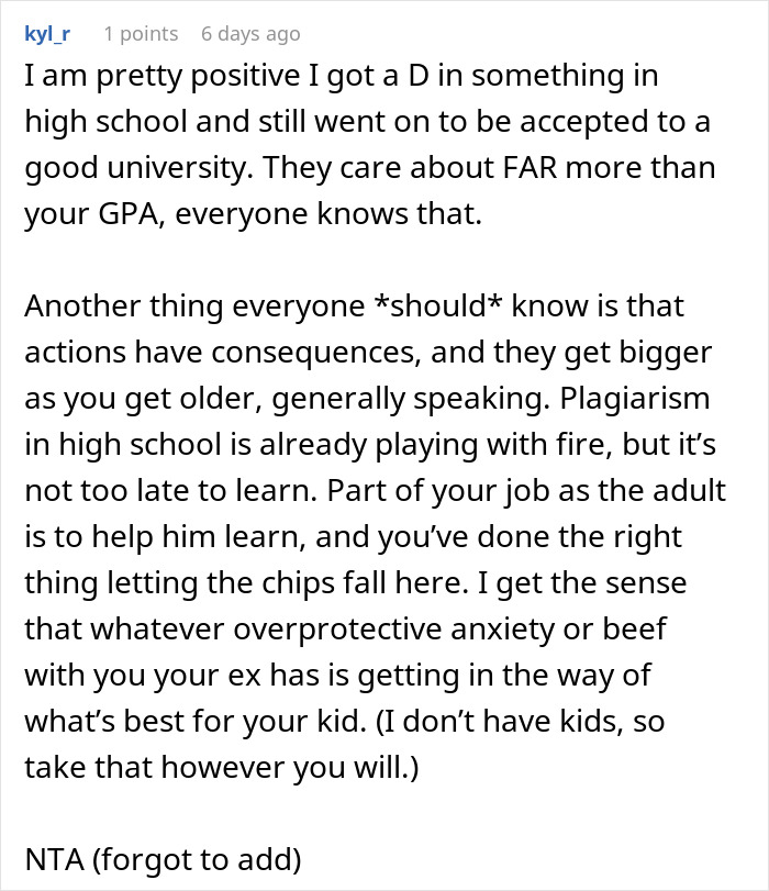 Dad Thinks Son Deserved The Punishment After He Was Caught Cheating, Mom Is Mad